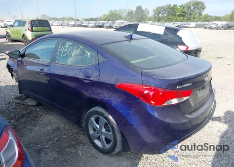 2013 Hyundai Elantra Gls z USA, uszkodzony, nr VIN 5NPDH4AE2DH372203